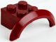 98282-59 Spatbord/sierboog 4 x 2 1/2 x 1 (LAGE boog) rood, donker NIEUW *0B001