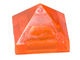 22388-18 DakNOK 45 graden PYRAMIDE 1x1 2/3 hoog top 4 zijdig transparant neonoranje NIEUW *1L190