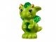 26090pb04-34 Drakenbaby nieuwe type doorzichtig groene buik (Floria) lime NIEUW *0D000