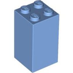 30145-42G Steen 2x2x3 blauw, midden gebruikt *1D001