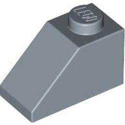 3040-55G Dakpan 45 graden 1x2 blauw, zandkleurig gebruikt *1D020