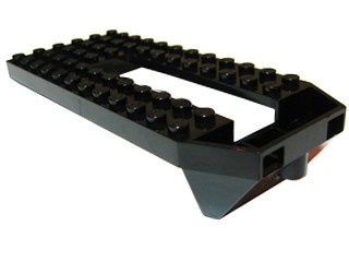 32085-11G Trein, Basis 6x14 met dakpanachtig front zwart gebruikt *