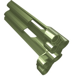 32189-70 Technic, Sierpaneel # 4 Large Long, Large Holes, Sode B groen, metallic NIEUW *4T071