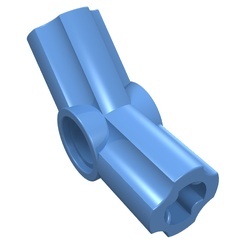 32192-42 Technic, Hoekverbinding gebogen 135 graden #4 blauw, midden NIEUW *0B005