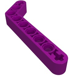 32271-24G Technic, Hefbalk 1x9 gebogen (7x3) dik paars gebruikt *1D000