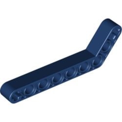 32271-63G Technic, Hefbalk 1x9 gebogen (7x3) dik blauw, donker gebruikt *1D000