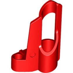 32528-5G Technic, Sierpaneel # 6 Small Short, Large Hole, Sode B rood gebruikt *4T065