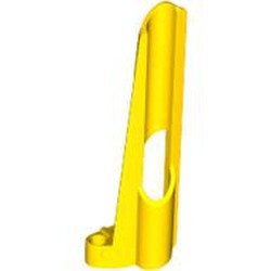 32535-3G Technic, Sierpaneel # 8 Small Long, Large Hole, Side B geel gebruikt *5K000