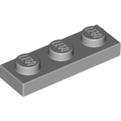 3623-86G Platte plaat 1x3 grijs, licht (blauwachtig) gebruikt *1B369