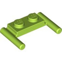 3839b-34 Platte plaat 1x2- 2 hendels lagere setting lime NIEUW *1B320