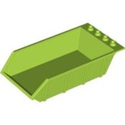 4080-34 Laadbak 4x6 hoog open noppen (Tipper) lime NIEUW *1R0000