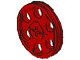 4185-5G Technic- Snaarwiel (Wedge Belt Wheel) rood gebruikt *0D0000