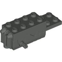 41861c01-10G Pullback Motor 6c2c1 1/3 met zwarte basis en witte wielhouders donker, grijs (klassiek) gebruikt *1R0000