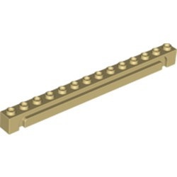 4217-2 Steen 1x14 met gleuf (oa voor garage- elementen) crème NIEUW *5K0000
