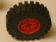 4266c02-5G Wiel 20x30 Technic, met zwarte band 20x30 Technic (4267) rood gebruikt *5W000