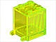 4345-16 Box 2x2x2 opening voorkant open noppen transparant, neongroen NIEUW *5K000