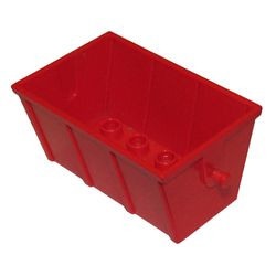 4548-5G DUPLO Trein laadbak (PAKKETPOST) rood gebruikt *