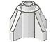 4588-1G Steen, rond 1x1 met vinnen wit gebruikt *3D000
