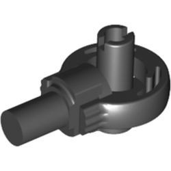 47455-11 Technic Rotation klein met twee pinnen zwart NIEUW *