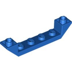 52501-7G Dakpan 45 graden 6x1 dubbel omgekeerd met open midden blauw gebruikt *1D030