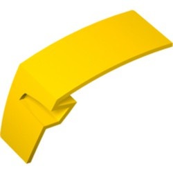 61071-3 Technic, Spatbord gebogen groot LINKS geel NIEUW *4T075