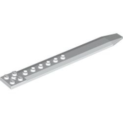 62743-1G Platte plaat 1x2 met rotorblad wit gebruikt *3D0000