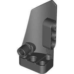 64391-11 Technic, Sierpaneel #4 Klein glad lang, 2x3 gaten kop zwart NIEUW *4T081