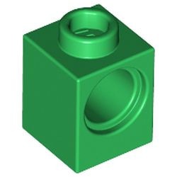 6541-6G Technic, steen 1x1 met PINgat groen gebruikt *1D052