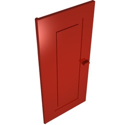 671-5G Deur 1x6x10 rood gebruikt *1C028