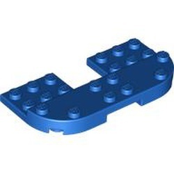 73832-7 Platte plaat 4x8x2/3 verhoogd 2x8 en 2x2 uitsnede blauw NIEUW *1L0000