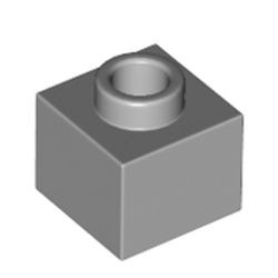 86996-86 Steen 1x1x 2/3 open nop grijs, licht (blauwachtig) NIEUW * - Img 1