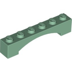 92950-48 Steen, boog 1x6x1 hoog VERHOOGDE BOOG groen, zandkleurig NIEUW *1B387