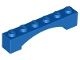 92950-7G Steen, boog 1x6x1 hoog VERHOOGDE BOOG blauw gebruikt *1D049