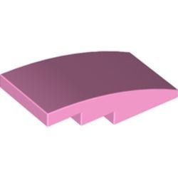93606-104 Dakpan 4x2 gebogen geen noppen roze, helder NIEUW *1B103
