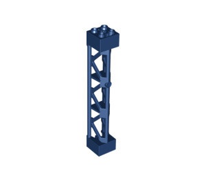 95347-63 Pilaar 2x2x10 TYPE 4 vakwerk driehoekig open alle zijden DRIE SECTIES blauw, donker NIEUW *2B071