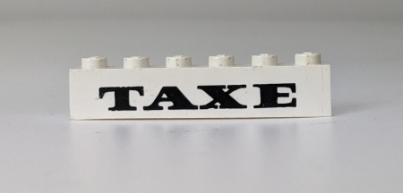 crssprt02pb02-1G Steen 1x6 ZONDER bodemtubes TAXE wit gebruikt *5V05-01