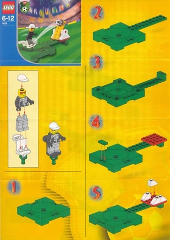 INS1429-G 1429 BOUWBESCHRIJVING- Small Soccer Set gebruikt *LOC RB