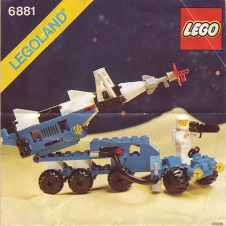 INS6881-G 6881 BOUWBESCHRIJVING- Lunar Rocket Launcher gebruikt *LOC RBL