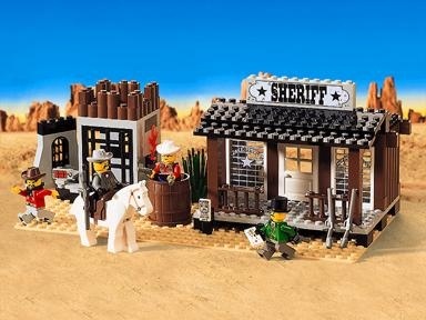 Set 6755-G Set 6755 Sheriff's Lock-Up, zonder doos (99% compleet) gebruikt *