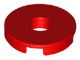 15535-5 Tegel 2x2 rond met gat rood NIEUW *1B146