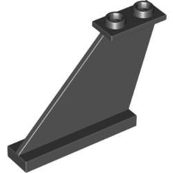 2340-11G Staart groot 2 noppen bovenop zwart gebruikt *1D040
