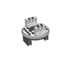 2856c01-11G Technic Draaischijf type 1 zwart gebruikt *5D000