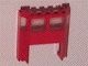 2924b-5G Trein Front met 1x4x2 cutout rood gebruikt *0L000