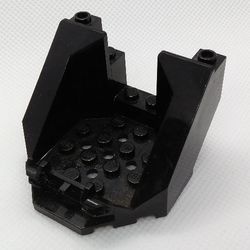 30200-11G Cockpit 6x6x3 1/3 Octagonal cockpit (PAKKETPOST) zwart gebruikt *