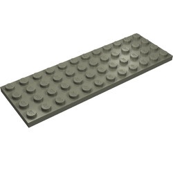 3029-10G Platte plaat 4x12 donker, grijs (klassiek) gebruikt *1A041