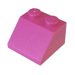 3039-71G Dakpan 45 graden 2x2 magenta gebruikt *1D021