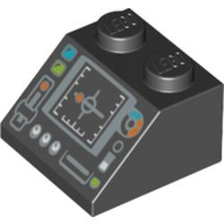3039pb076-11G Dakpan bedrukt 45 2x2 met zilveren controlepaneel zwart gebruikt *5R000