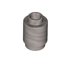 3062b-67 Steen 1x1 rond- met inkeping onder, open nop zilver, metallic NIEUW *1B077