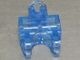 32174-74 Technic Connector 2x3 met Ball Socket transparant middenblauw NIEUW *1D000