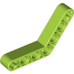 32348-34 Technic, Hefbalk 1x7 (4x4) gebogen dik lime gebruikt *1D000